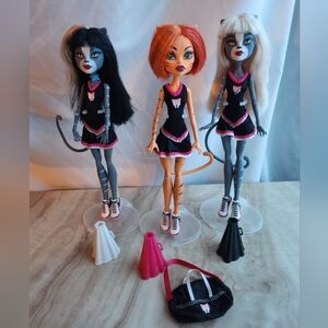 Monster High Fearleading Werecats Complete 3-Pack